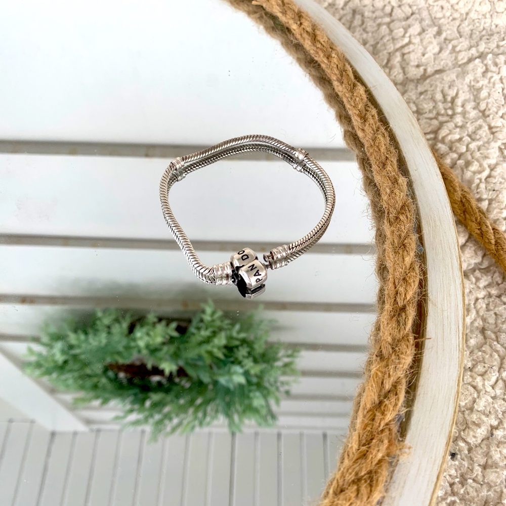 PANDORA: silver snake chain